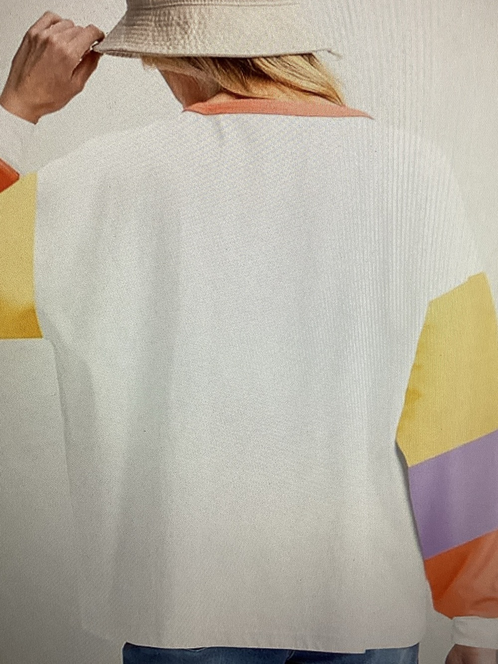 Miduo XXL Colorblock long sleeve Crewneck- 95% Cotton - Picture 5 of 5